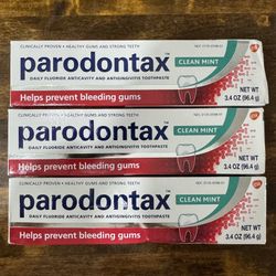 Parodontax Clean Mint Toothpaste For Gum Health, 3ct