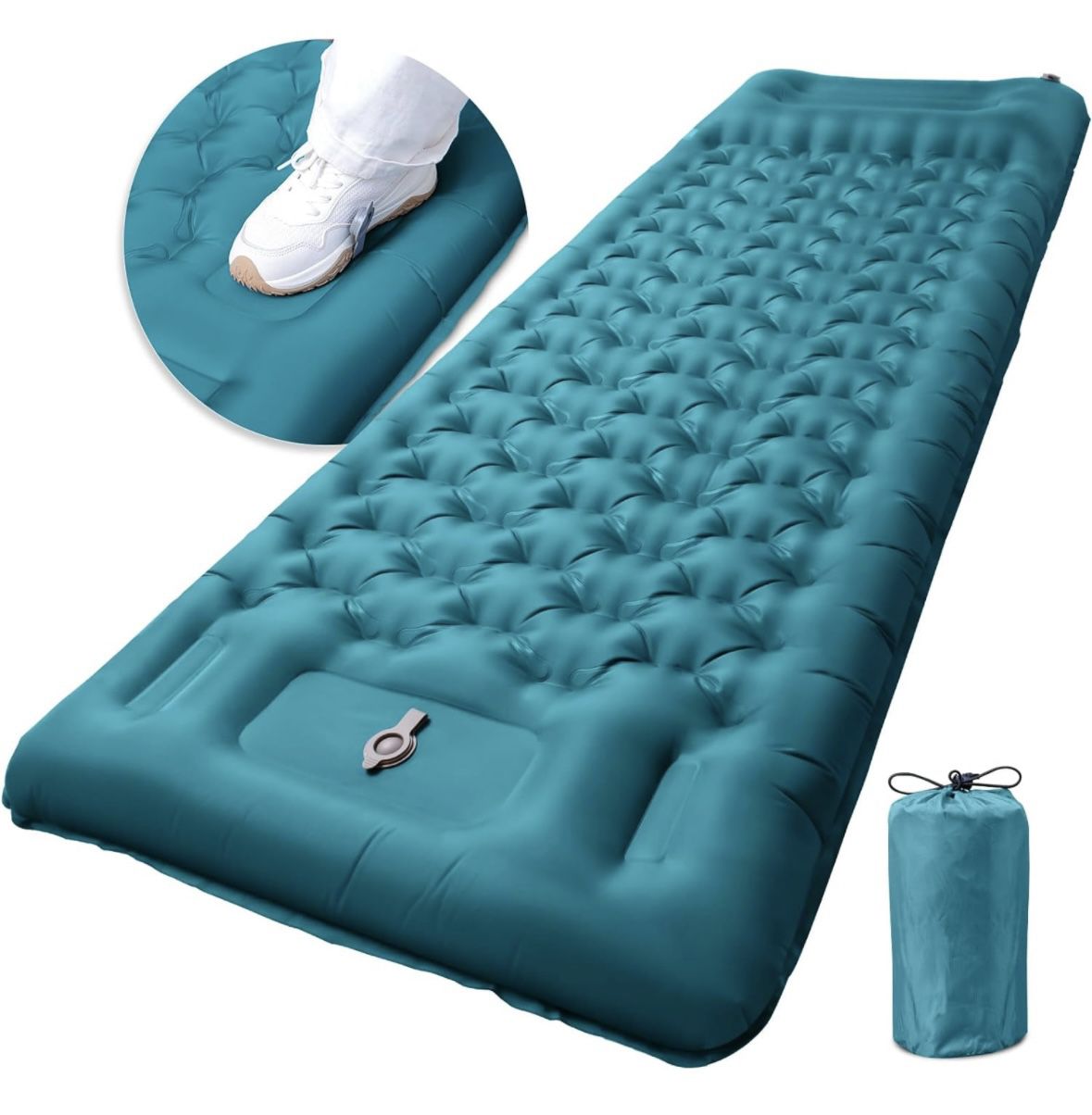 Inflatable Camping Sleeping Pad with Pillow