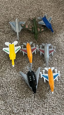 Toy Jet Fighter Planes Set of 8