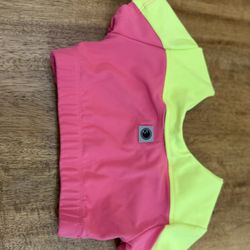 Cute Five Pink And Highlighter Yellow Top