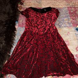 Velvet Red Dress
