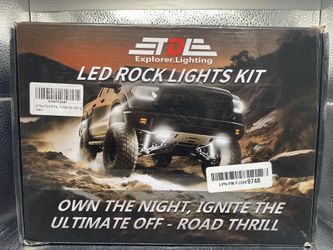 TDE https://offerup.com/redirect/?o=RXhwbG9yZXIuTGlnaHRpbmc= 20 Pods Pure White LED Rock Lights Extension Wires IP67