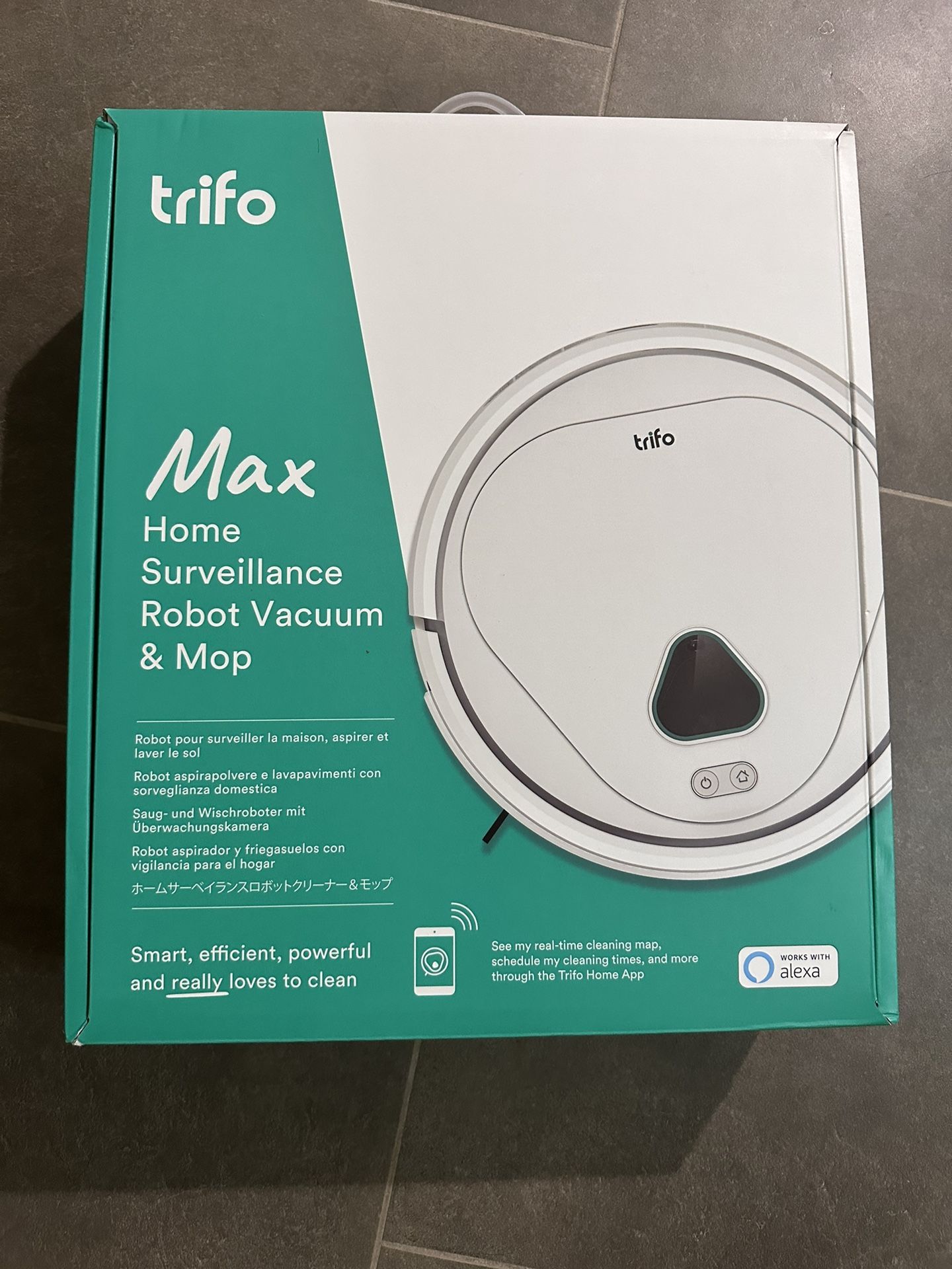 Like new - Trifo max home surveiance Robert vacuum and mop Like new - Trifo max home surveiance Robert vacuum and mop