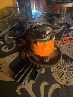 Orange large Ridgid vacuum