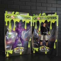 WWE/ Ghostbuster Undertaker And John Cena Figures
