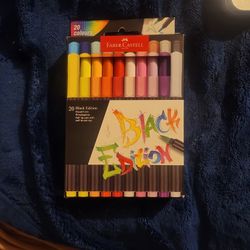 Faber-castell 20pc Felt Tip Pen With Soft Brush Nip