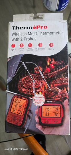New in box thermo pro wireless meat thermometer