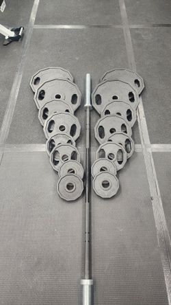 3rd generation Iron Grip Urethane plates with Rogue Ohio Bar