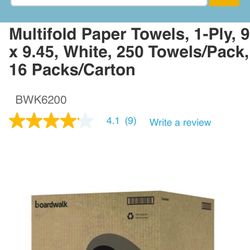 Multifold Towels 1ply white 4M 