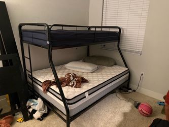 Black Metal Twin over Full Bunk Bed
