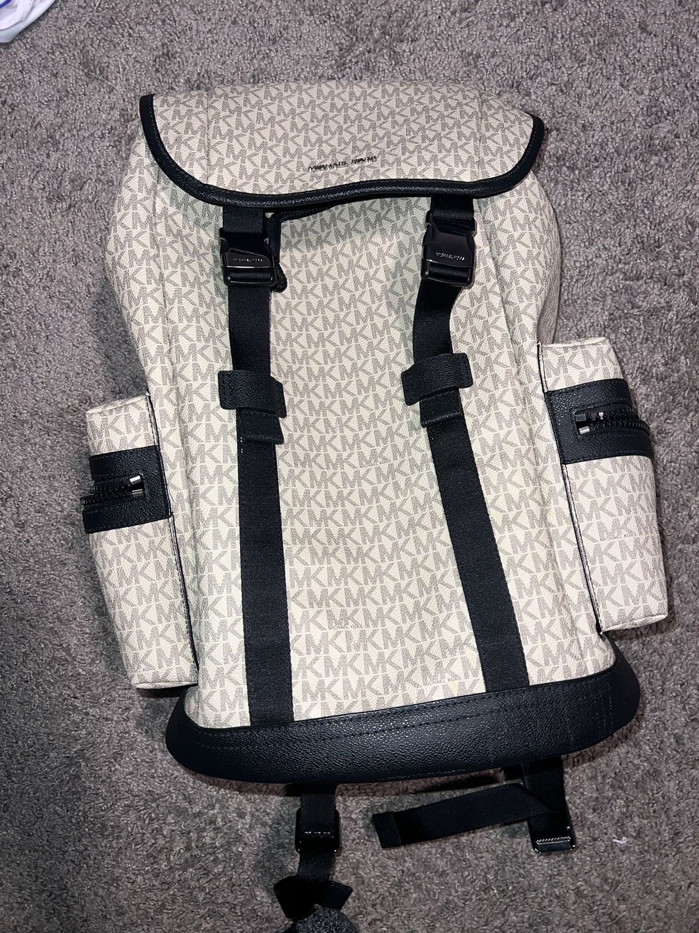 Michael Kors men’s logo canvas backpack
