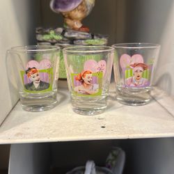 I Love Lucy Shot Glasses $7 Each