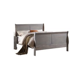 new in box grey Queen Sleigh bed frame