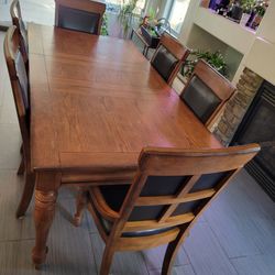 Six Person Dining Room Table & Chairs