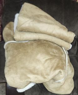 X3 NEW KING REVERSIBLE FAUX SUEDE SHERPA COMFORTER BLANKET SET 2 XL PILLOW CASE SHAMS RUSTIC LODGE STYLE BEDDING