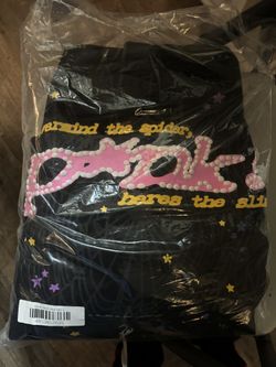 Black N Pink Spider Hoodie