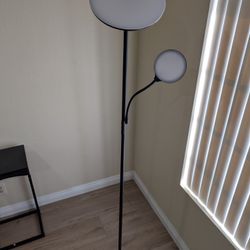 Black LED Floor Lamp With Remote