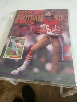 Used Beckett Football Magazine w/ Joe Montana