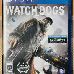 Watch Dogs (Sony PlayStation 4, 2014) PS4 Tested/Works Fast Shipping