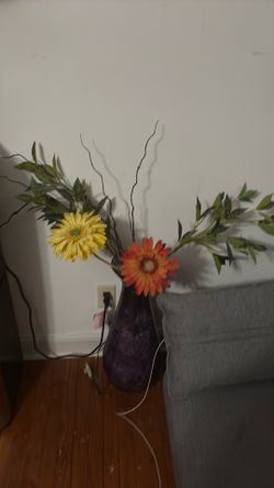 Blown glass large vase