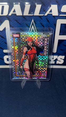 Marvel Topps Chrome Elektra refractor card! NRM/M cond!