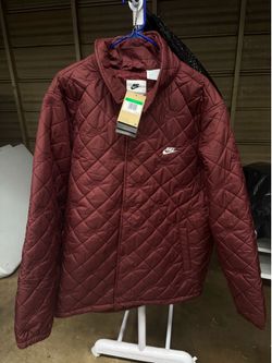 Nike Burgundy Coaches Quilted Jacket size xl tall