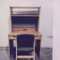 Desk. Hutch. Chair