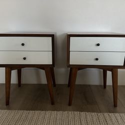 Mid Century Modern Nightstands/ Side Tables