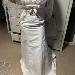 Wedding Dress With Crown & Veil 