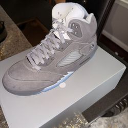 Retro Air Jordan 5 Wolf Grey Size 10.5