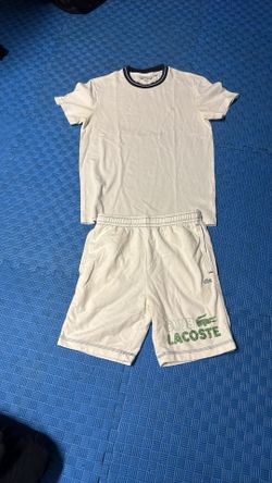 Lacoste Mens Shirt And Shorts White