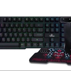 Yeyian Led Ykh-20707 Hydra S2000 Keyboard, Mouse, Headset, Mousepad, NEW SEALED