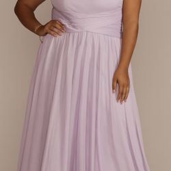 David’s Bridal Lavender Gown – Worn Once, Like New!
