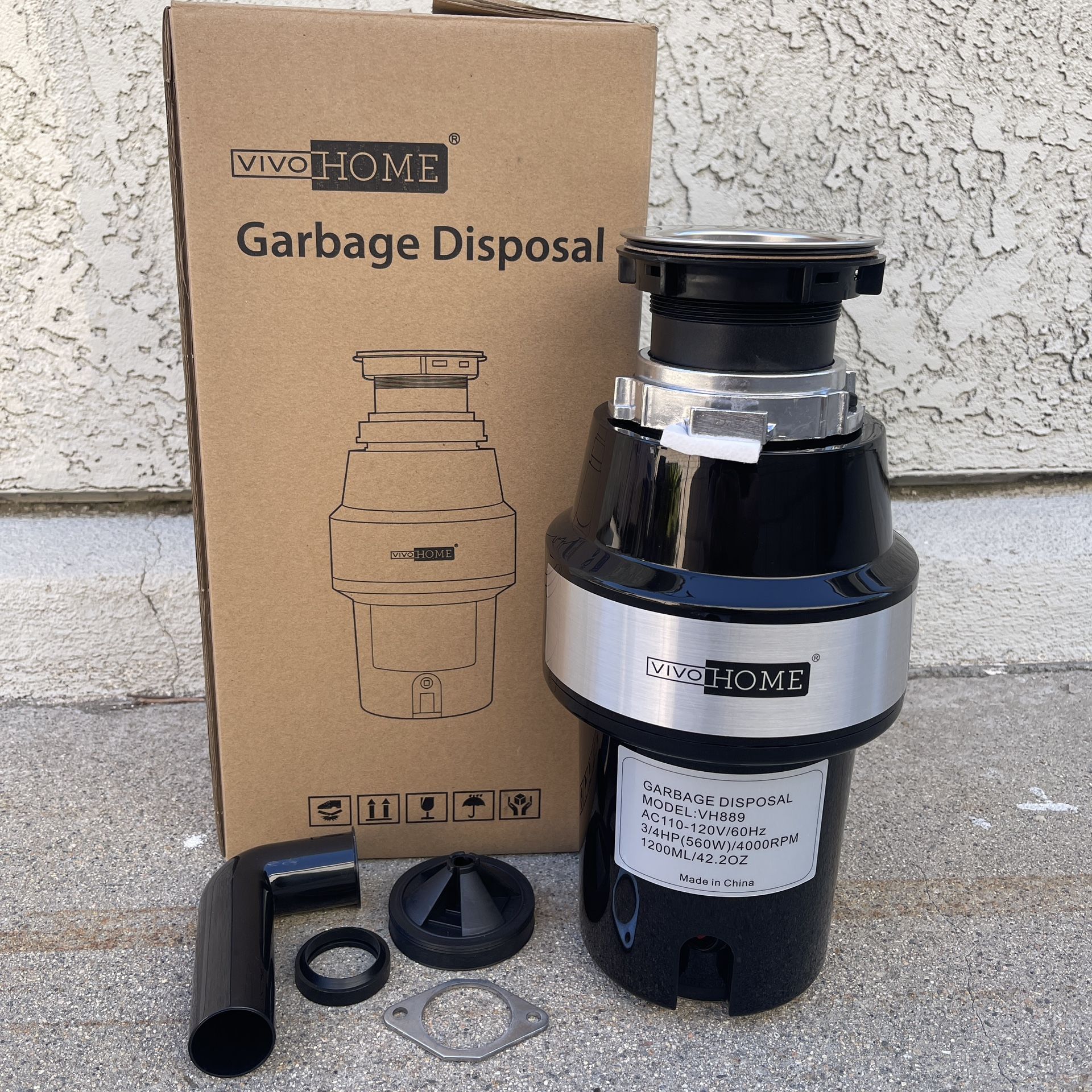【Brand New 】VIVOHOME 110V 560W 3/4 HP 4000RPM Garbage Disposal