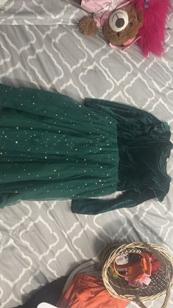 Green dress girls size 6