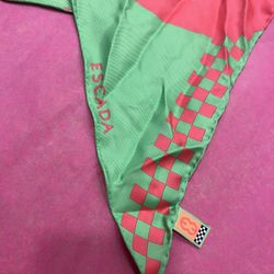 Vintage Escada Scarf Neon Rare