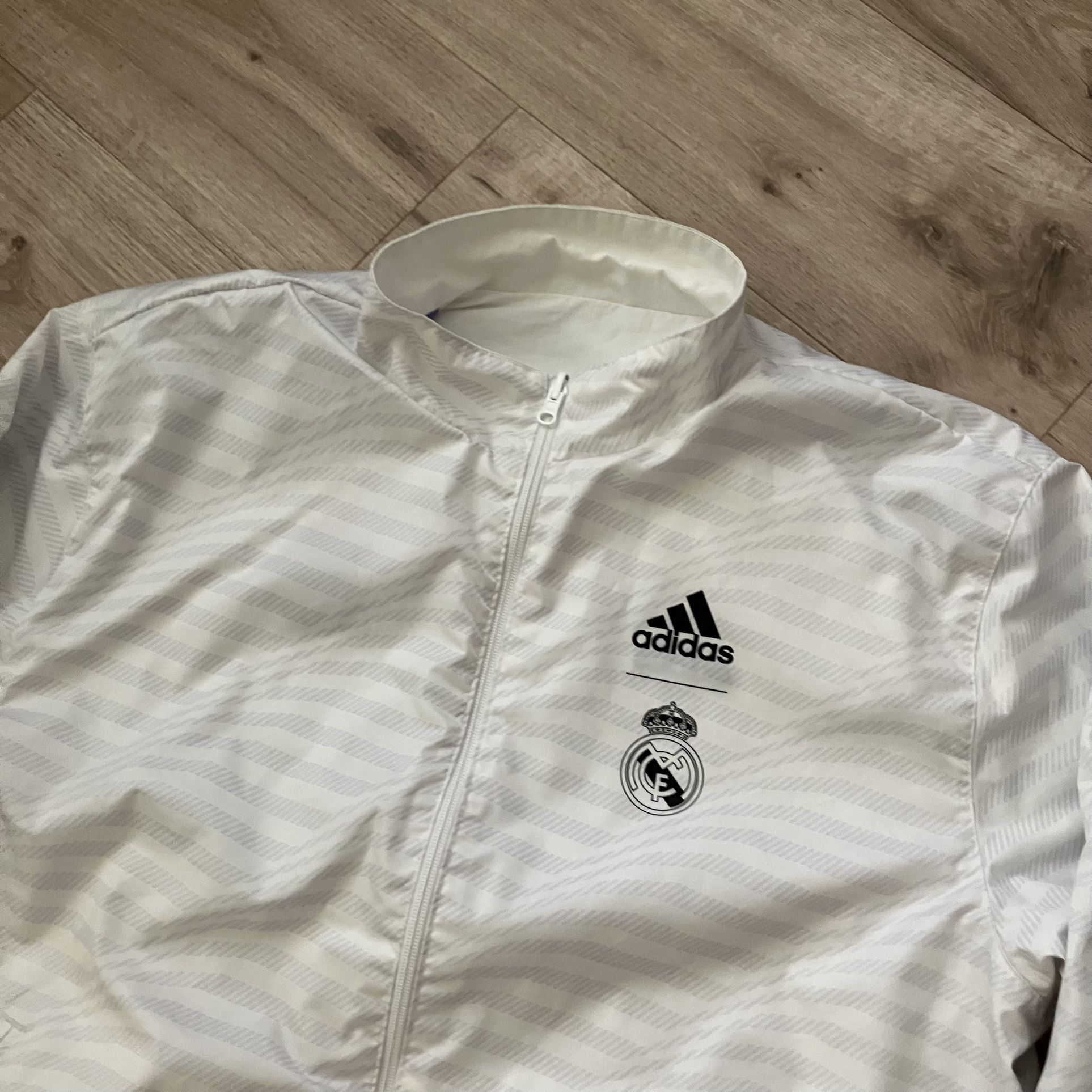 Real Madrid 2023 Reversible Adidas Jacket Men XL White