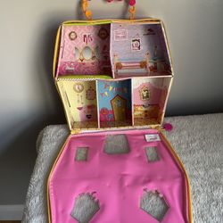 Mini Lalaloopsy Dollhouse Zippered Doll House Figure Storage Travel Case Rare