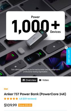 Anker 737 power bank