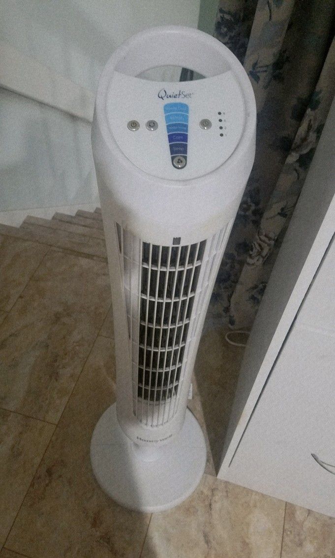 Honeywell Quiet Set Whole Room Tower Fan, White