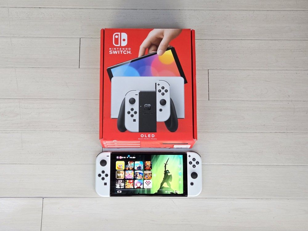 Nintendo Switch OLED with 200 Popular Games + 10000 Retro Classic Games 