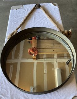 24x3” Round Hanging Mirror 