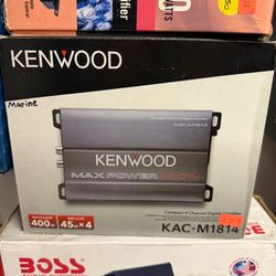 Kenwood 400 watts 4-channel amp