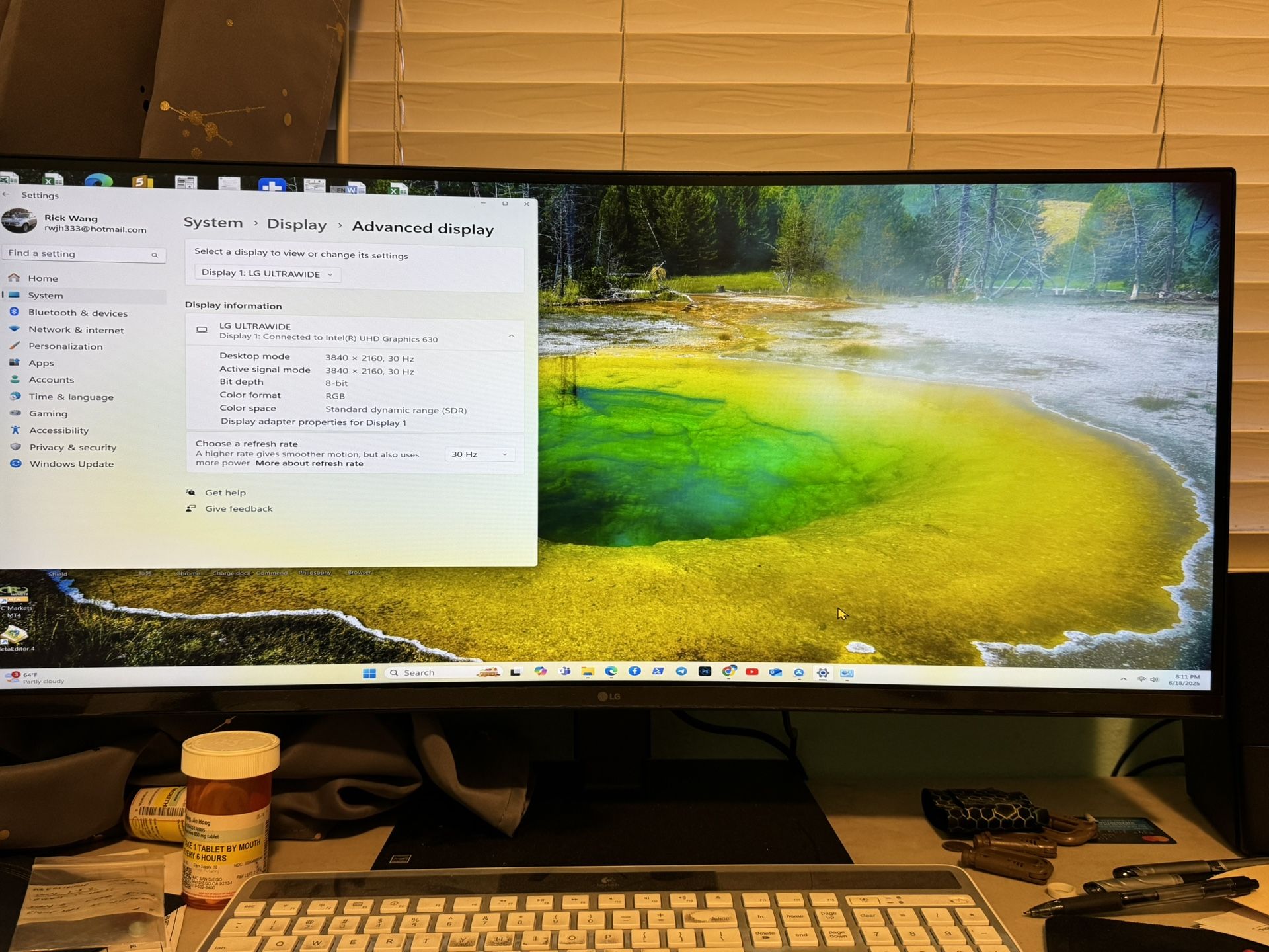 LG Ultrawide 34” Curved 4K Monitor With Speakers