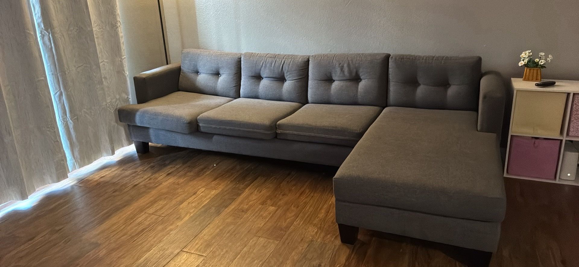 Gray ikea couch