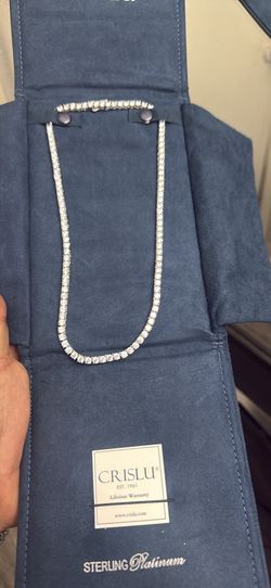 CZ 18” sterling platinum