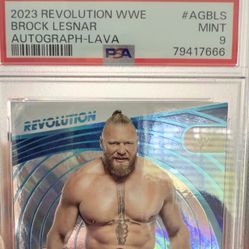 WWE Revolution-Brock lesnar auto Lava