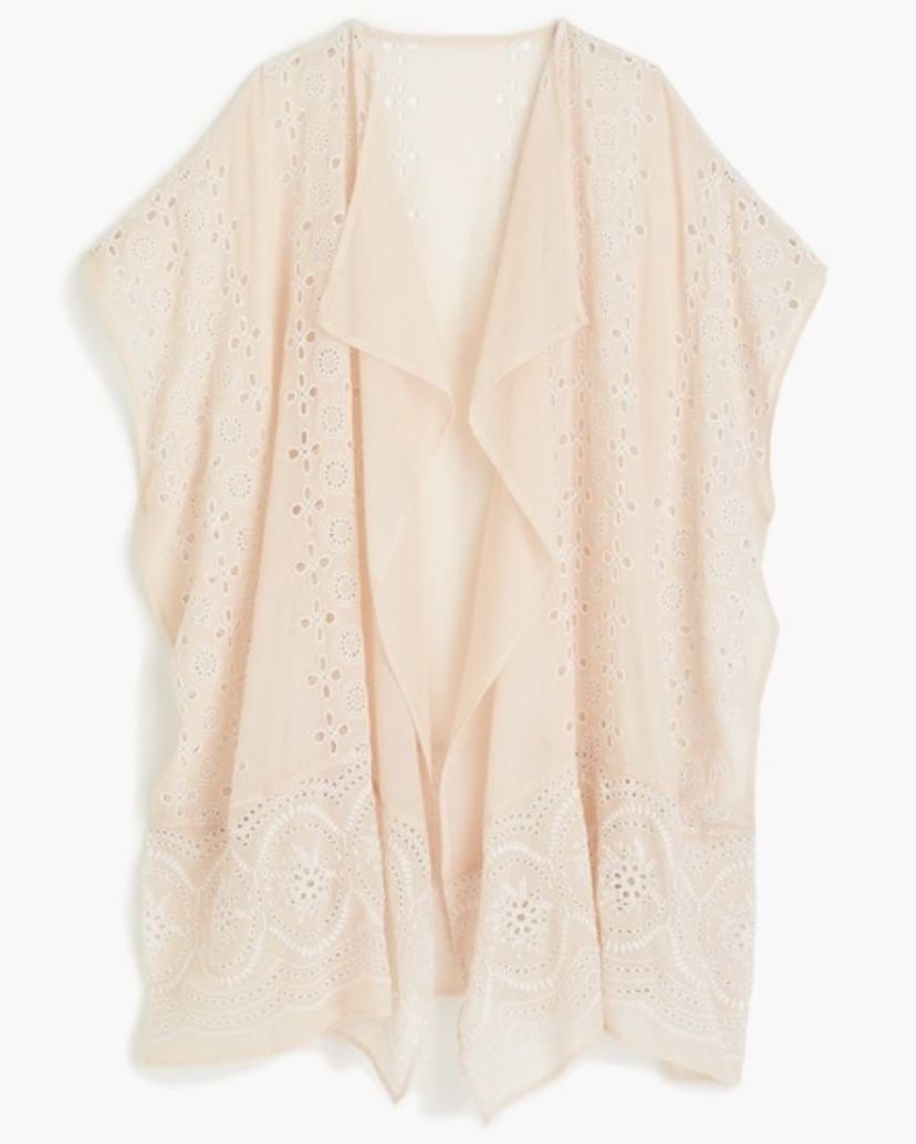 J. Crew Eyelet Beach Poncho Women’s