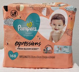 PAMPERS expressions Baby Wipes - 168 count