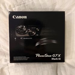 Canon Powershot G7x Mark III